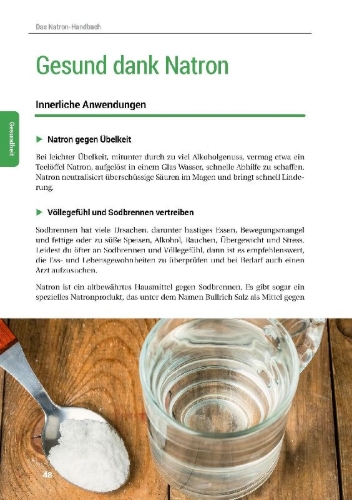 Buchcover und Innenansicht für das Buch: Das Natron-Handbuch