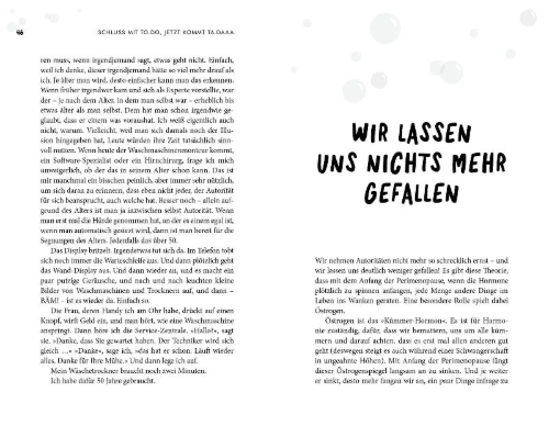 Buchcover und Innenansicht für das Buch: Schluss mit To-do, jetzt kommt Ta-daaa