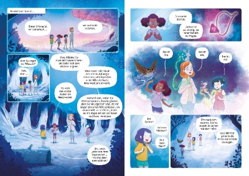 Buchcover und Innenansicht für das Buch: Lily Halbmond - Magie ist nur der Anfang (Lily Halbmond, Bd. 1)