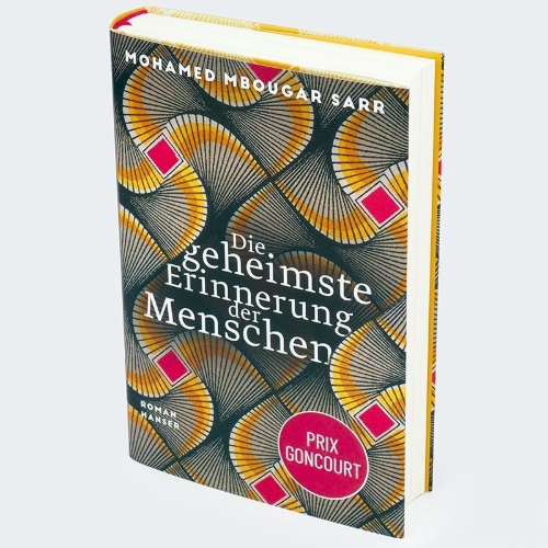 Buchcover und Innenansicht für das Buch: La plus secrète mémoire des hommes
