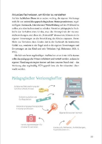 Buchcover und Innenansicht für das Buch: Augenhöhe statt Strafen