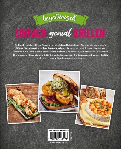 Buchcover und Innenansicht für das Buch: Einfach genial grillen - Vegetarisch