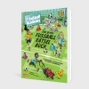 Buchcover und Innenansicht für das Buch: Fußball Academy: Das große Fußball-Rätselbuch
