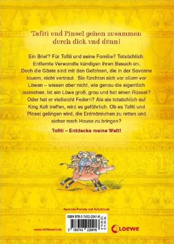 Buchcover und Innenansicht für das Buch: Tafiti (Band 23) - Erdmännchen in Gefahr