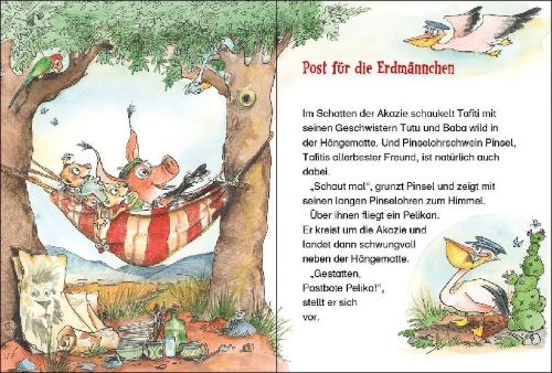 Buchcover und Innenansicht für das Buch: Tafiti (Band 23) - Erdmännchen in Gefahr