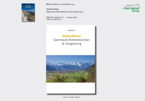Buchcover und Innenansicht für das Buch: Kletterführer Garmisch-Partenkirchen & Umgebung