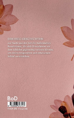 Buchcover und Innenansicht für das Buch: Trenta - Geschichten zur Nacht