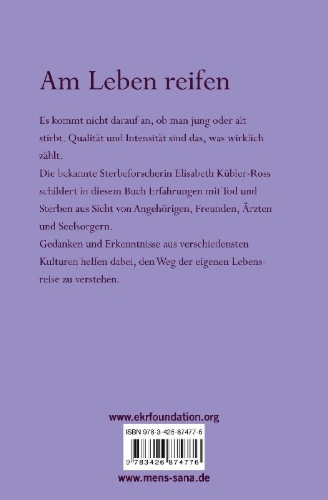 Buchcover und Innenansicht für das Buch: Was der Tod uns lehren kann