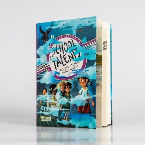 Buchcover und Innenansicht für das Buch: School of Talents 6: Sechste Stunde: Nebelalarm!
