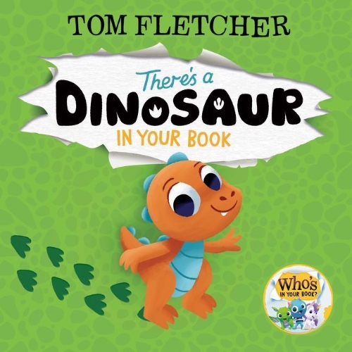 Buchcover und Innenansicht für das Buch: There's a Dinosaur in Your Book
