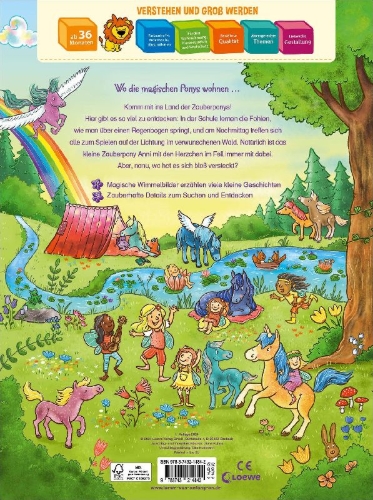Buchcover und Innenansicht für das Buch: Wo ist das kleine Zauberpony?