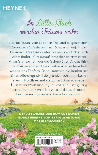 Buchcover und Innenansicht für das Buch: Lüttes Glück - Ein Leuchten am Nordseehimmel