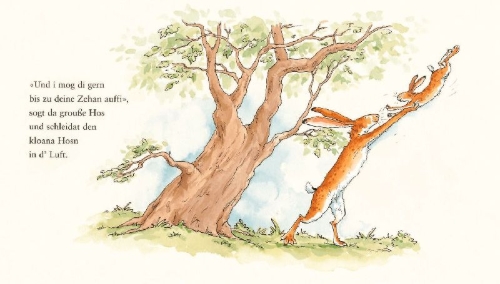 Buchcover und Innenansicht für das Buch: Woaßt du ibahapts, wia gern dass i di mog?