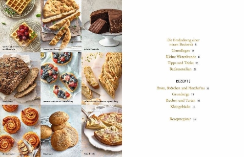 Buchcover und Innenansicht für das Buch: Glutenfrei backen mit Isabella