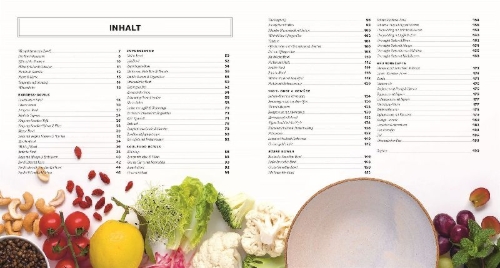 Buchcover und Innenansicht für das Buch: Veggie Bowls