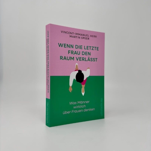 Buchcover und Innenansicht für das Buch: Wenn die letzte Frau den Raum verlässt