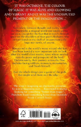 Buchcover und Innenansicht für das Buch: The Colour of Magic