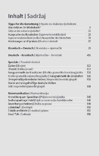 Buchcover und Innenansicht für das Buch: Langenscheidt Taschenwörterbuch Kroatisch