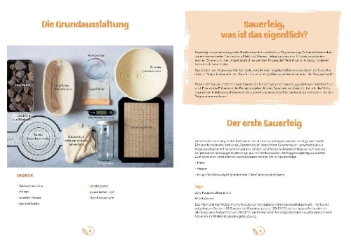 Buchcover und Innenansicht für das Buch: Sauerteig für Anfänger - Mit Tipps und Tricks zum perfekten Brot
