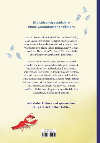 Buchcover und Innenansicht für das Buch: James Krüss - Ein Leben zwischen Inselwind und Wörtermeer