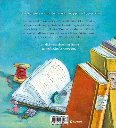 Buchcover und Innenansicht für das Buch: Mein Cornelia-Funke-Vorleseschatz