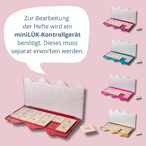 Buchcover und Innenansicht für das Buch: miniLÜK. Das Lernpaket für Erstklässler
