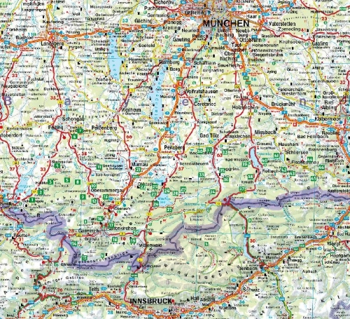 Buchcover und Innenansicht für das Buch: ROTHER Wanderbuch Wandern mit Hund Bayerische Alpen