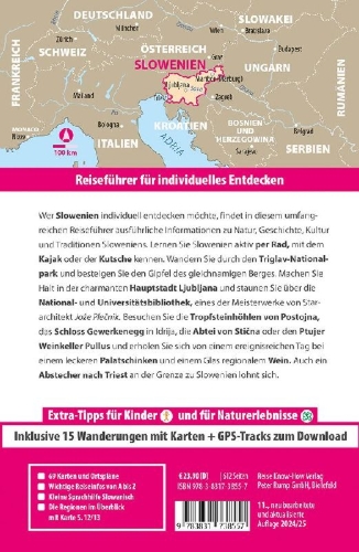 Buchcover und Innenansicht für das Buch: Reise Know-How Reiseführer Slowenien mit Triest
