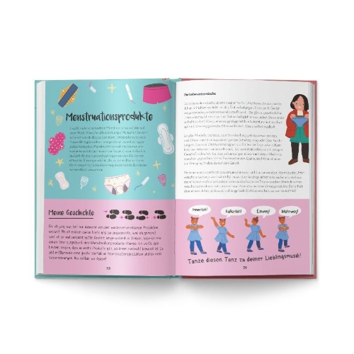 Buchcover und Innenansicht für das Buch: Own Your Period