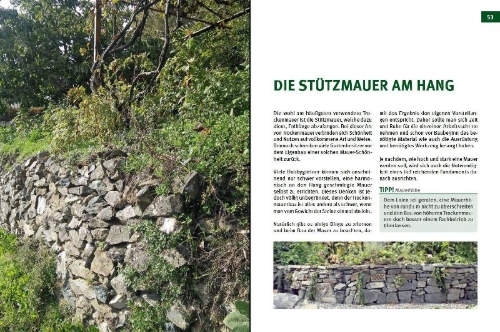 Buchcover und Innenansicht für das Buch: Trockenmauern