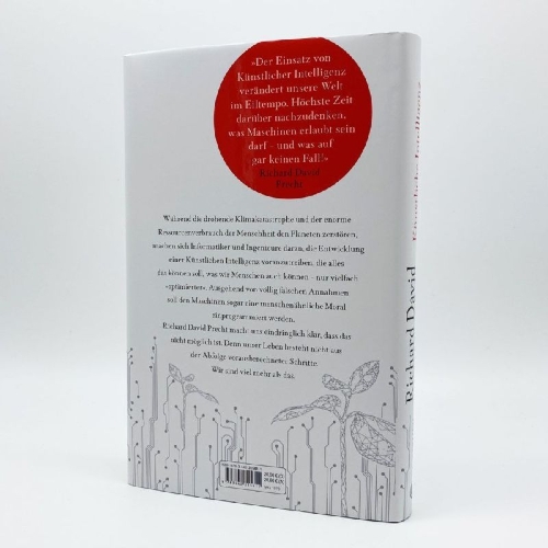 Buchcover und Innenansicht für das Buch: Künstliche Intelligenz und der Sinn des Lebens