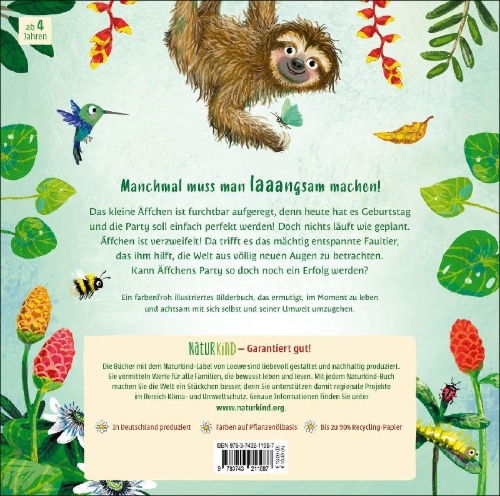 Buchcover und Innenansicht für das Buch: Slow Down, Monkey!