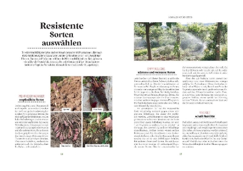 Buchcover und Innenansicht für das Buch: Der Survival-Garten - Gemüse- und Obstsorten, die allen Widrigkeiten trotzen