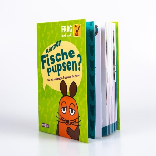 Buchcover und Innenansicht für das Buch: Frag doch mal ... die Maus: Können Fische pupsen?