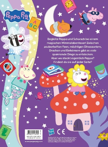 Buchcover und Innenansicht für das Buch: Where's Peppa? Magical Adventures