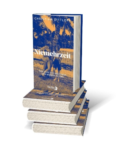 Buchcover und Innenansicht für das Buch: Niemehrzeit