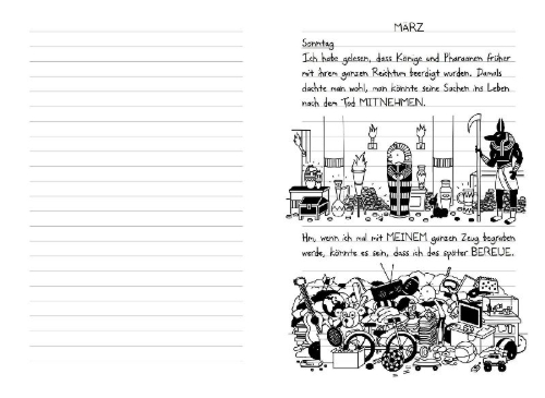 Buchcover und Innenansicht für das Buch: Diary of a Wimpy Kid 14