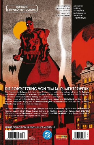 Buchcover und Innenansicht für das Buch: Batman The Long Halloween: The Last Halloween