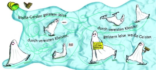 Buchcover und Innenansicht für das Buch: Paul klaut blaue Prickelbrause - Superfreche Zungenbrecher - ab 5 Jahren