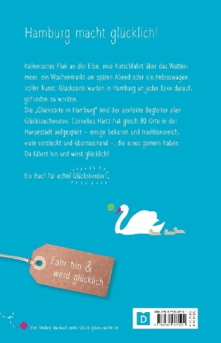 Buchcover und Innenansicht für das Buch: Glücksorte in Hamburg