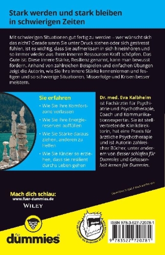 Buchcover und Innenansicht für das Buch: Resilienz für Dummies