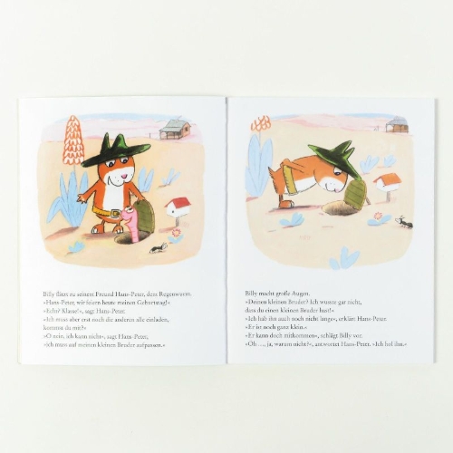 Buchcover und Innenansicht für das Buch: Billy feiert Geburtstag