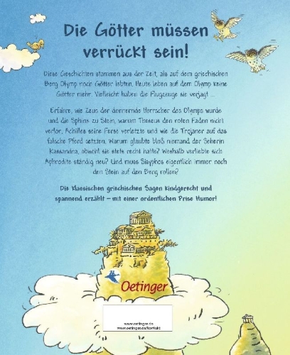 Buchcover und Innenansicht für das Buch: Griechische Sagen für Kinder