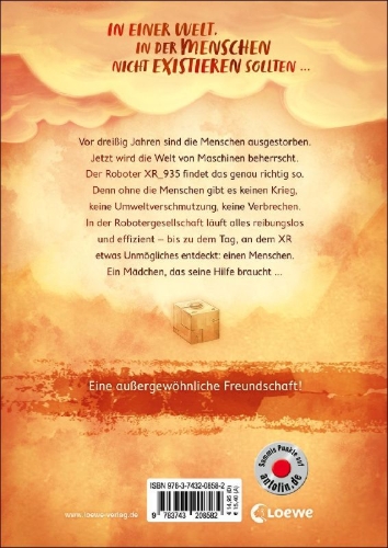 Buchcover und Innenansicht für das Buch: The Last Human