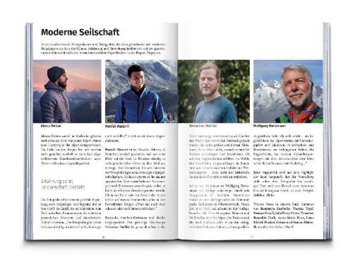 Buchcover und Innenansicht für das Buch: KOMPASS Dein Augenblick Region Zugspitze
