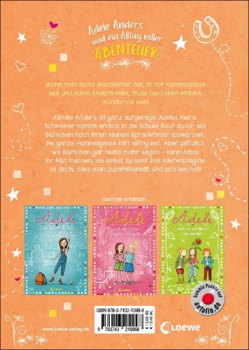 Buchcover und Innenansicht für das Buch: Adele malt die Welt bunt (Band 4)
