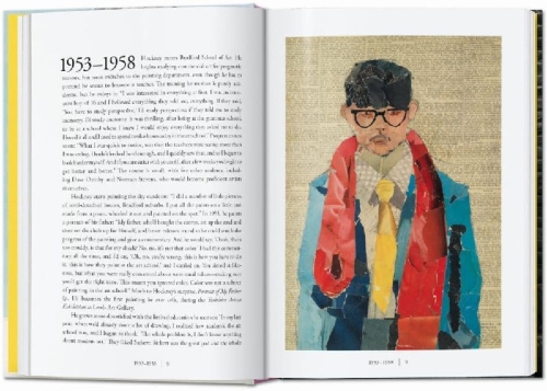 Buchcover und Innenansicht für das Buch: David Hockney. A Chronology