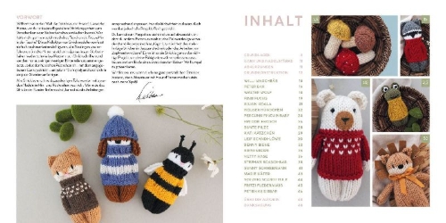 Buchcover und Innenansicht für das Buch: Strickies sweet & easy