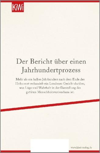 Buchcover und Innenansicht für das Buch: Der Holocaust vor Gericht