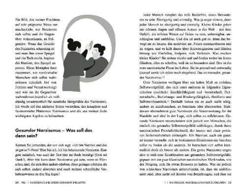 Buchcover und Innenansicht für das Buch: Verkappte Narzissten